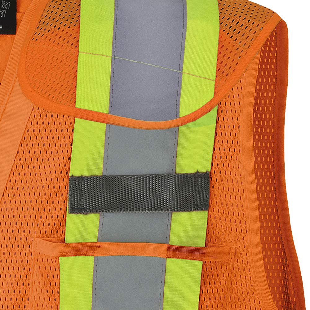 Pioneer Hi Vis Tear-Away Mesh Safety Vest – Reflective Class 2 Apparel – For Construction Large-X-Large