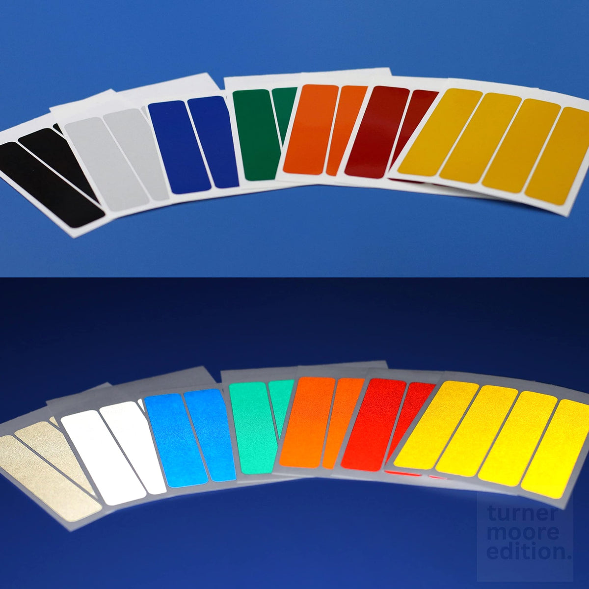 Black Reflective Vinyl Adhesive, 12" x 4 FT Roll by Turner Moore Edition 12" x 4FT Black