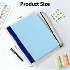 GANGZI The Life Book Document Organizer Binder(Blue) Blue