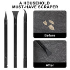 Mozeat Lens 9-piece carbon fiber plastic paint scraper set with brushes for cleaning narrow gaps, removing stickers, oil stains, and dirt.