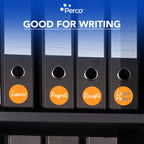 Perco Neon Orange Round Circle Dot Sticker 3-Inch Labels with Perforation for Easy Tear-Off, 500 Stickers per Roll - Sale, Clearance & Limited-Time Offer Signage, High Visibility - Made in USA 3 Inch 1 Roll