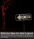 One Way Sign with Left Arrow, 18x6 Inches Engineer Grade Reflective Rust Free Aluminum,Weather/Fade Resistant,UV Protected,Easy to Mount,Indoor/Outdoor Use 1 Pack-One Way Sign with Left Arrow -White and black