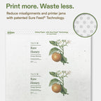 Avery® Printable Rectangle Hemp Labels, Sure Feed® Technology, 2-1/2" x 5", Off-White, Print-to-the-Edge, Laser & Inkjet Compatible, 60 Total, Great for Product Branding, Packaging, and More 60 Labels