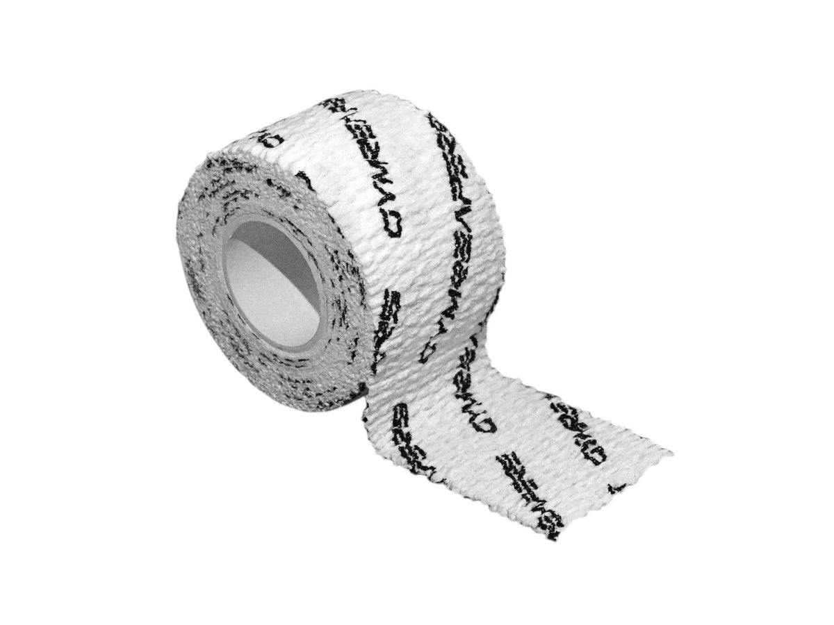 Gymreapers Weightlifting Adhesive Thumb Tape, Stretchy Athletic Tape Grip & Protection for Olympic Lifting, Cross Training, Powerlifting, Hookgrip White 5 yards x 1.5 inches