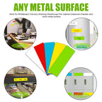 STTMGN Dry Erase Magnetic Labels (1x3,Pack of 60),Write On Magnets Sticker,Real Waterproof/Reusable for Classroom&Office&Cabinet&whiteboard&Fridge&More (Multicolor) 1X3" Multicolor 60pcs