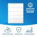 8x2 Matte White Printable Water Bottle Labels (100 Sheets, 500 Stickers) 8" X 2" 500 Labels