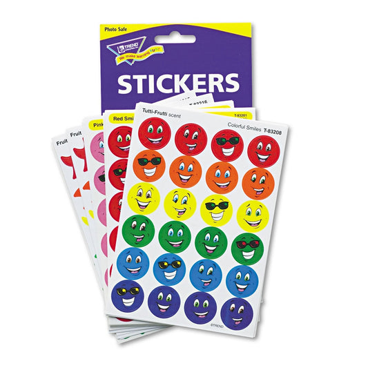TREND enterprises, Inc. T-83905 Smiles & Stars Stinky Stickers Variety Pack, 648/Pack