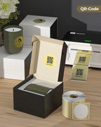 Gold Transparent Thermal Stickers+Shipping Label Holder
