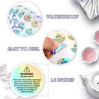 Holographic candle warning labels on candle jar containers, safety stickers for candle making, by Zonon.