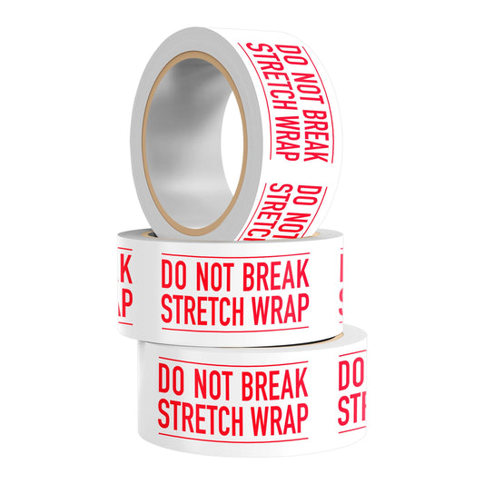 Warning Label Tape for Shipping, Caution Packaging Tape Roll for Parcel, Package, Cardboard, Boxes, HotMelt Sealing Packing Printing Tape 2" x 110 Yard (per roll) (DO NOT Break) DO NOT BREAK