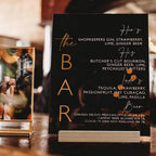 8x10 Inch Black Acrylic Sign with Holder- 6 Pack Blank Black Acrylic Sheets and Wood Stands, DIY Blank Signs for Wedding Party Reception (6 Pack 8 x10 Inch) 8 x10 Inch (6 pack)