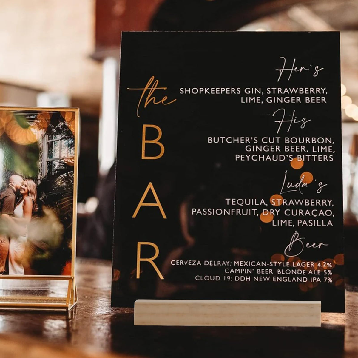 8x10 Inch Black Acrylic Sign with Holder- 6 Pack Blank Black Acrylic Sheets and Wood Stands, DIY Blank Signs for Wedding Party Reception (6 Pack 8 x10 Inch) 8 x10 Inch (6 pack)