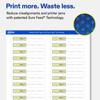 Avery® Matte White Rectangle Labels, 2/3" x 3-7/16", 1500 Total 1,500 labels
