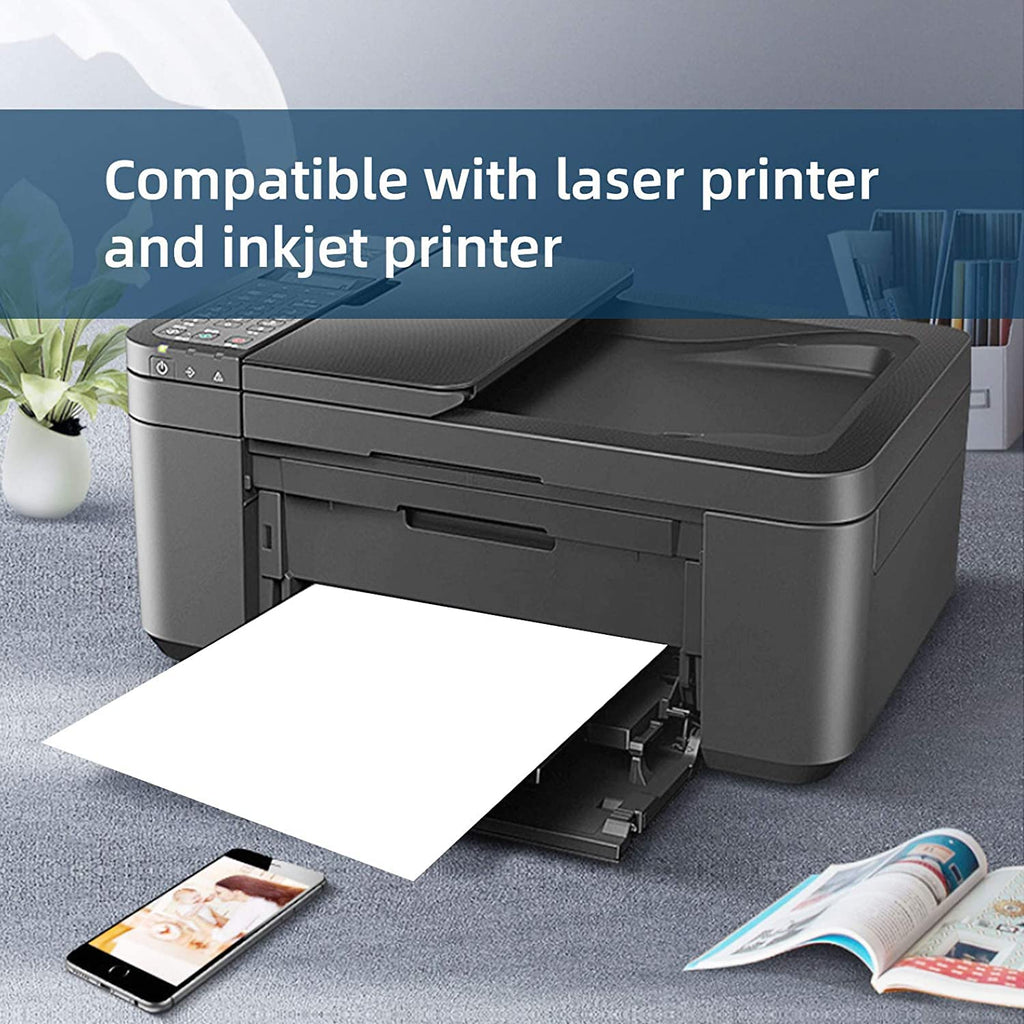 Full Sheet Shipping Labels 8.5 x 11 for Laser & Inkjet Printers, 100 Sheets 100 Labels Self Adhesive Full Sheet 8 1/2x11 Labels, Mailing Label Sheets for Printer, Full Page Shipping Labels 8.5"x11"-100 Labels