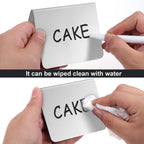 20 Pack Acrylic Mini Chalkboard Sign with Marker Pen Small Chalkboard Sign