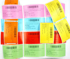 BETCKEY - Replace for DYMO 30347 (1" x 1-1/2") Labels, [6 Roll/Red] 30347 [1" x 1-1/2"] Red