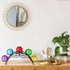 Frienda Sphere Holder Crystal Stands for Display,Black,5 Balls Stand Black 5 Balls Stand