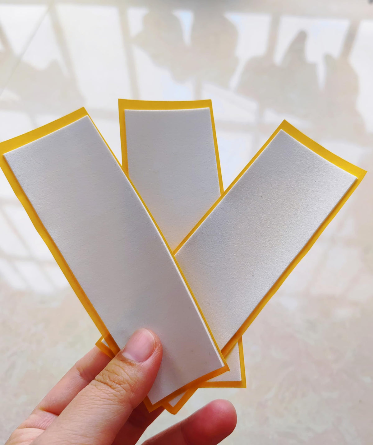 10Pcs Fingerboard Foam Grip Tape,Mini Skateboard Grips Tape,110mm x 38mm Quality Wooden Board Strong Adhesive Foam Anti Slip Stickers (White 10Pcs) White 10