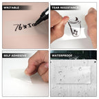 Clear Thermal Labels Vinyl 2 × 3 Inch & 2 Inch Bundled