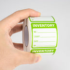 600Pcs 2x2in Inventory Stickers Control Labels for Shipping Packing Green