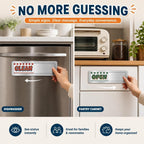Dishwasher Magnet Clean Dirty & Open Close Sign, Retro Slider Magnetic