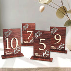Wedding Table Numbers 1-20 Wooden Table Numbers for Wedding Reception Dark Wood A Number 1-20
