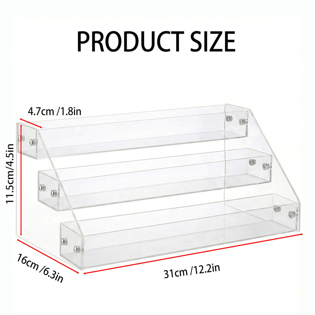 3 Tier Clear Acrylic Cookie Display Stand Tiered Dessert Stand for Cupcakes, Cookies & Pastries Portable Bakery Display for Farm Stands,Bakers, Vendors, Craft Fairs & Market Booths 3-Tier x 1