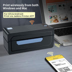 JADENS Bluetooth Thermal Shipping Label Printer, Wireless 4x6 Label Printer Blue