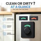 Clean Dirty Magnet for Dishwasher, Rotating Knob Dishwasher Sign Red&Green