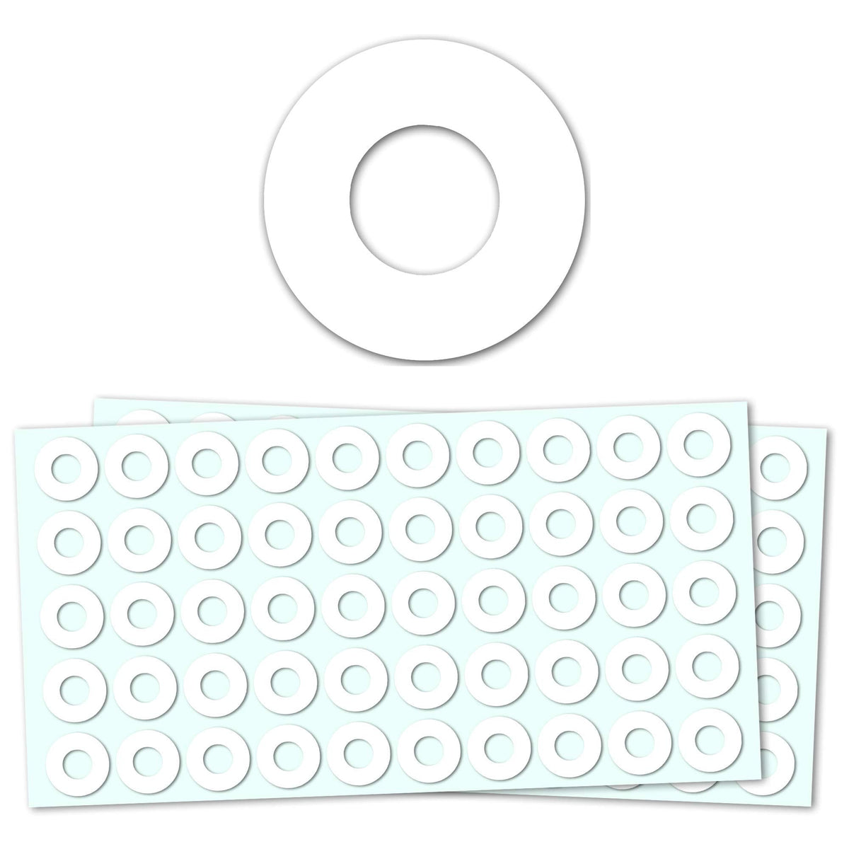 2000 Pieces - Hole Punch Reinforcement Stickers Labels, Paper Binder Hole-Punched Pages Reinforcements - 1/4 inch, White