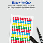 Avery® Dot Stickers, 1/4" Diameter, Assorted Colors, 768 Labels 1/4 inch