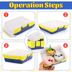 24 PCS Cartoon Yellow Party Food Trays Disposable