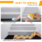 Watch Your Step Decals, 6 x 24 Inch, 6 Pack Caution Warning Stickers