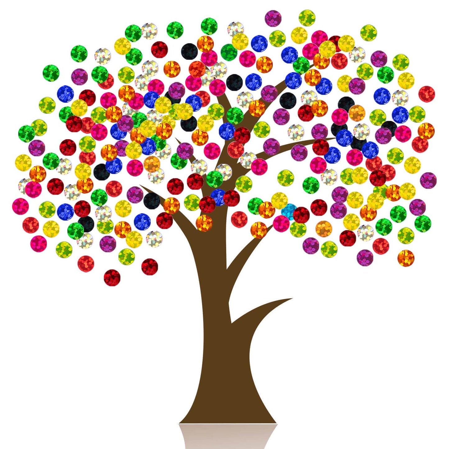 5060 PCS Small Shiny Dot Colored Stickers - 1/4" and 1/2" Tiny Glitter Round Stickers, Mini Sparkle Laser Circle Stickers for Kids Teachers Student Classroom Office,16 Colors 5060dot stickers