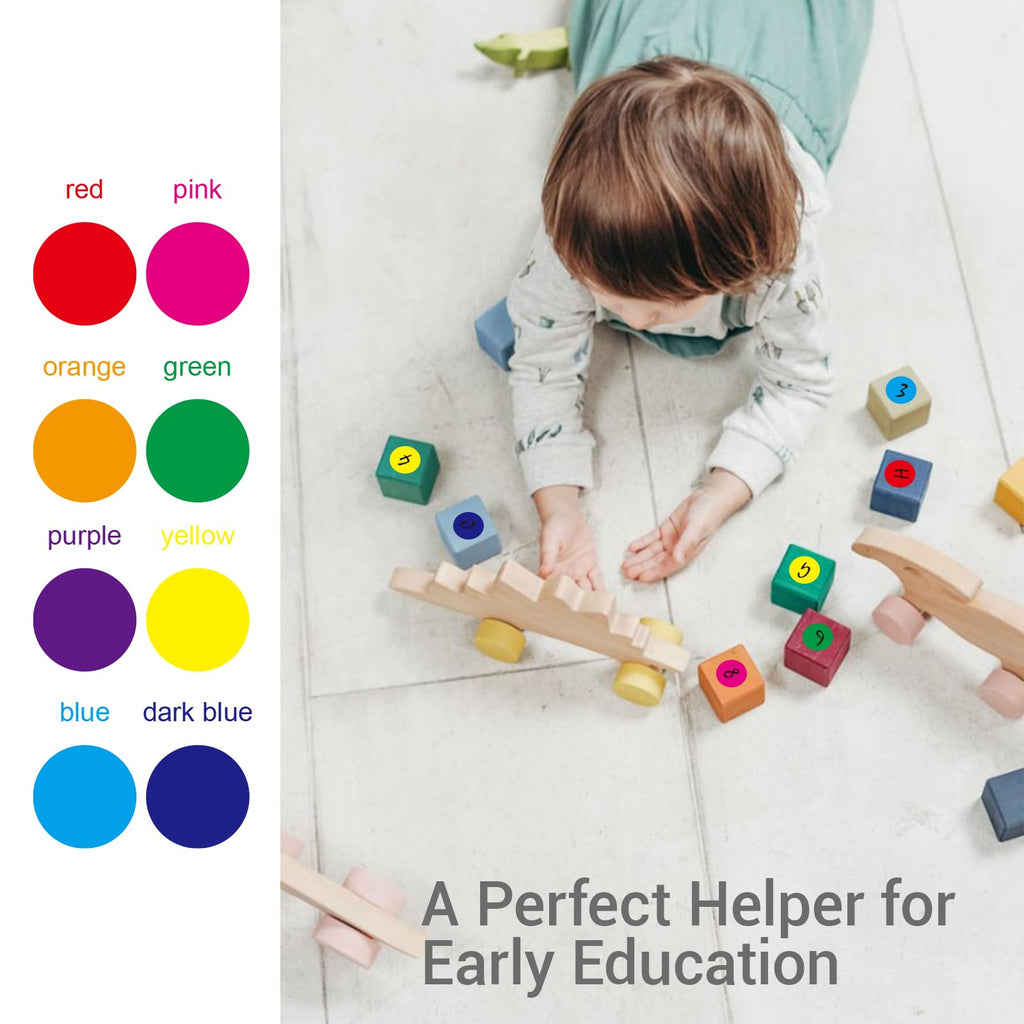 1600PCS, 3/4 Inch, Colored Dot Stickers Round Color Coding Labels 1600
