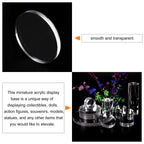 MECCANIXITY Clear Acrylic Solid Cylinder Round Display Riser for Showing