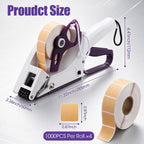 Target Paster Tape Gun, Label Applicator with 4 Rolls Kraft