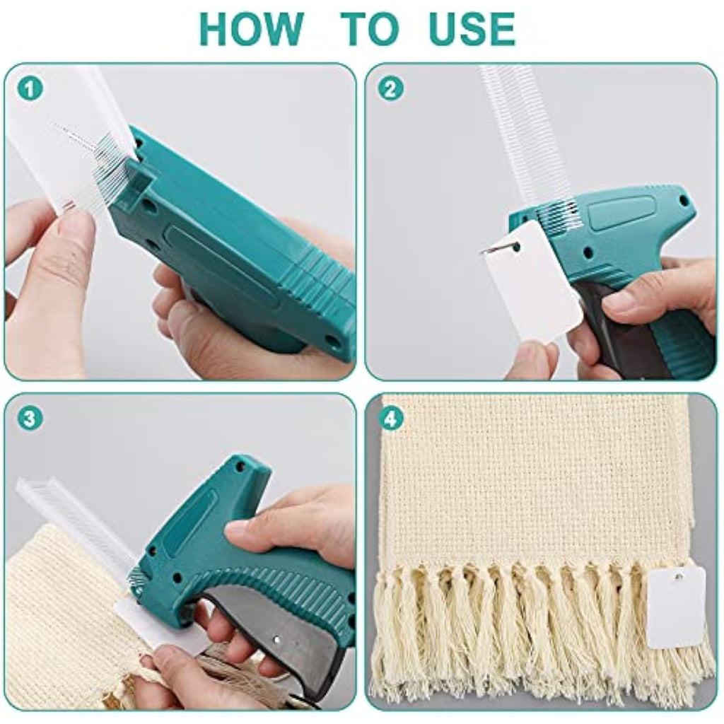 Honoson 2006 Pcs Clothing Price Tags Gun with Tags Set, Blank