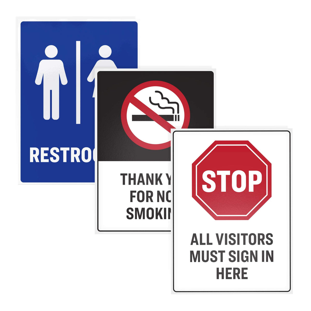 Avery Printable Warning Signs, 5" x 7", Water/Chemical Resistant, 30 Removable Labels (61511) 5" x 7" White