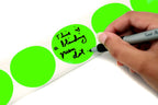 ChromaLabel 2-inch fluorescent adhesive color code labels kit with six rolls and 3,000 stickers for organizing and labeling.