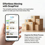Moving Box Labels, 108 Smart QR Code Stickers, Color-Coded 2.5x2.5