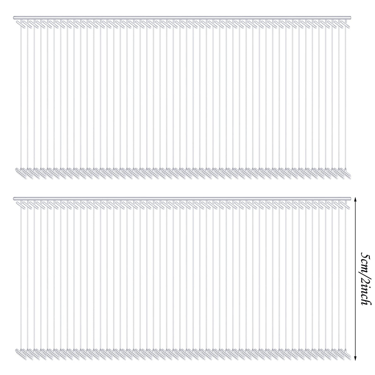 Zonon 3000 Pcs Tagging Gun Fasteners,2 Inch,Clear Clear 2 Inch
