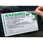 SmartSign Warning You are Illegally Parked Stickers | Pack of 50 Labels with Permanent Adhesive, 5 x 8 inch Paper, Tow Warning Parking Sticker, Hard to Remove Write-On Tickets, Green, Black and White Warning - Illegally Parked