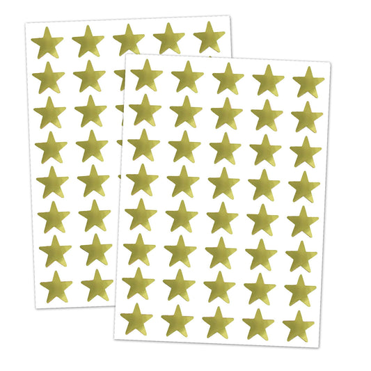 5000 Pack, Gold Foil Star Metallic Stickers, 0.6" Diameter 5000 Pack