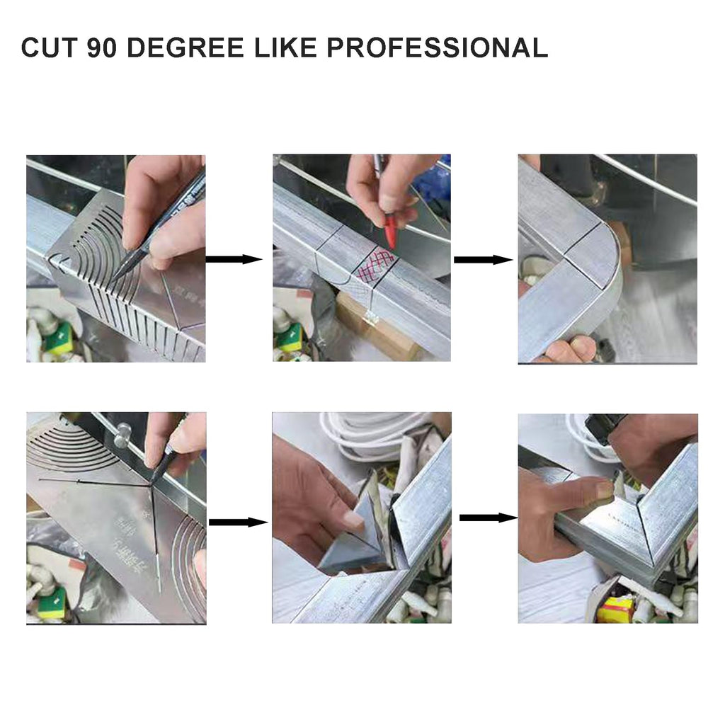 Angle & Arc Marking Tool Set for Steel Pipe & Metal Fabrication