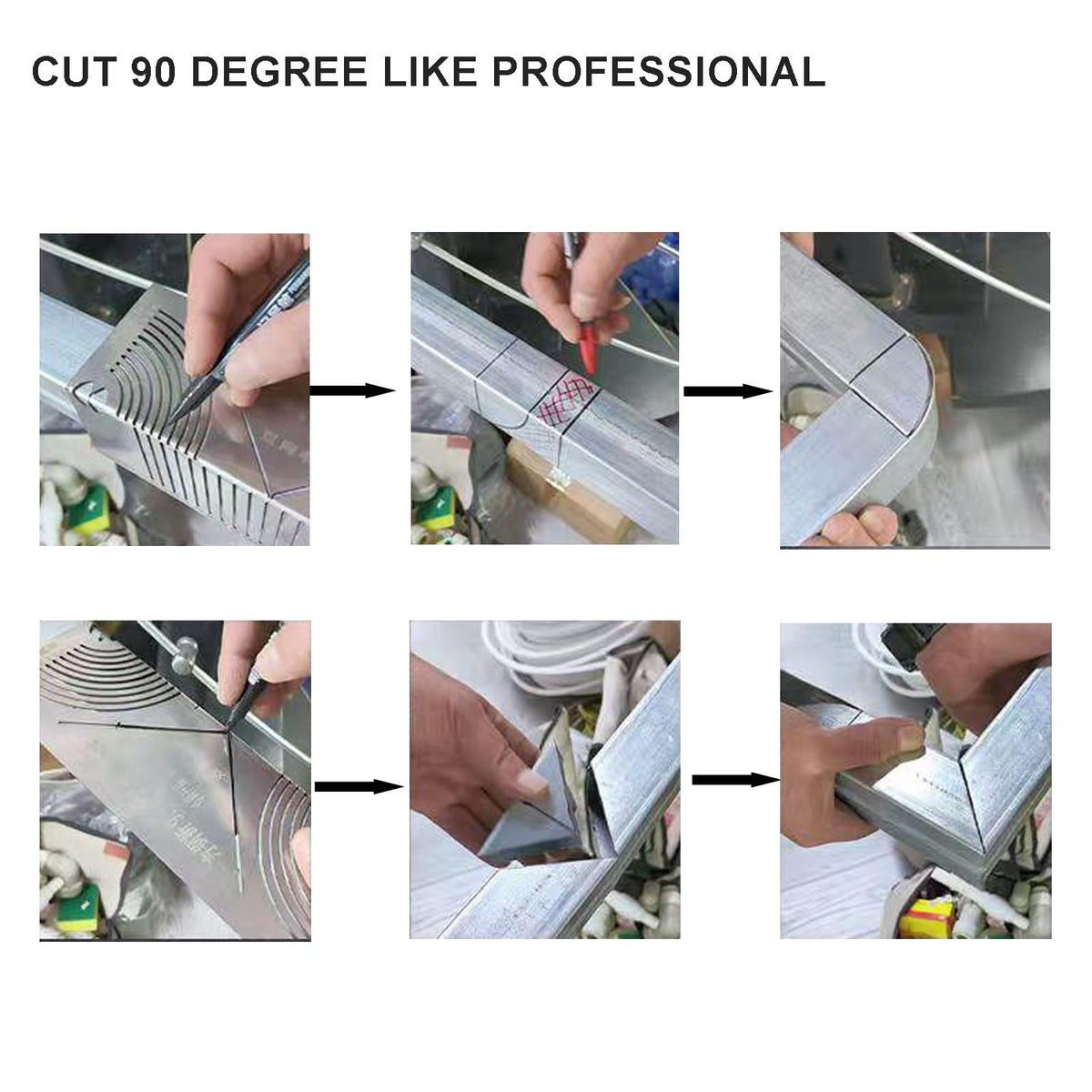 Angle & Arc Marking Tool Set for Steel Pipe & Metal Fabrication