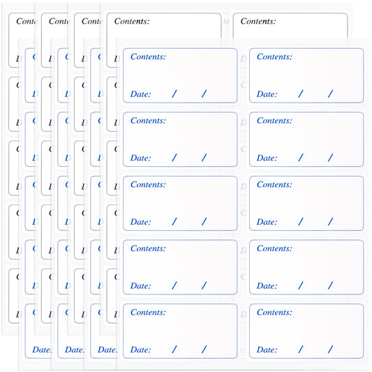 Freezer Labels to Write On 300pcs, Removable Kitchen Refrigerator Food Labels for Containers, Color Coding Easy Peel Off Food Labels Stickers for Freezer Storage