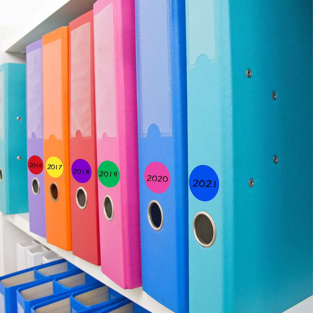 480 Pcs Round Color Coding Labels, 2 Inch Dot Stickers, 12 Colors