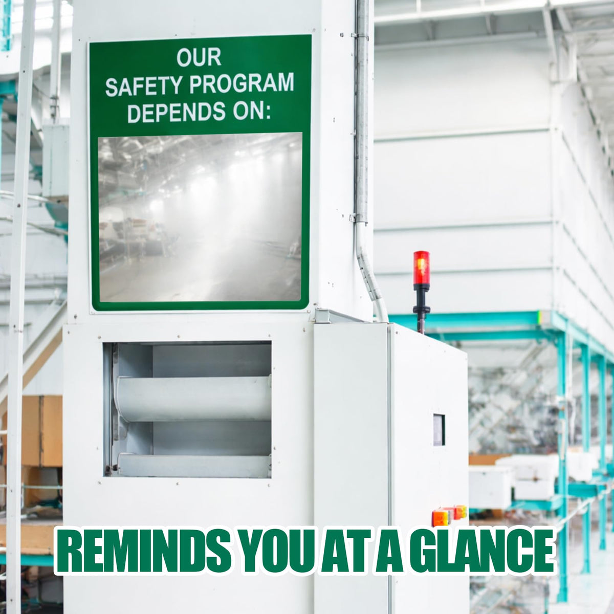 Safety Mirror Sign for Workplace - "Our Safety Program Depends on You" Our Safety Program Depends on
