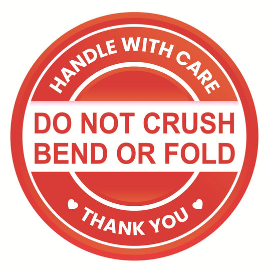 DO Not Crush Bend Shipping Sticker,2inch 300pcs Red Do Not Crush Shipping Sticker for Envelop Package